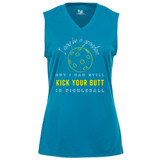 Women's I May Be A Grandma Core Performance Sleeveless Shirt in Electric Blue