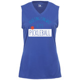 Women's Adulting Can Wait Core Performance Sleeveless Shirt in Royal