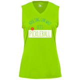 Women's Adulting Can Wait Core Performance Sleeveless Shirt in Lime