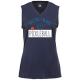 Women's Adulting Can Wait Core Performance Sleeveless Shirt in Navy