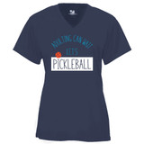 Women's Adulting Can Wait Core Performance T-Shirt in Navy