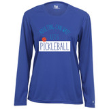 Women's Adulting Can Wait Core Performance Long-Sleeve Shirt in Royal