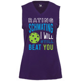 Women's Rating Schmating Core Performance Sleeveless Shirt in Purple