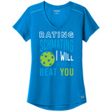 Women's Rating Schmating Ogio Performance Shirt in Bolt Blue
