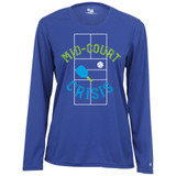 Women's Mid-Court Crisis Core Performance Long-Sleeve Shirt in Royal