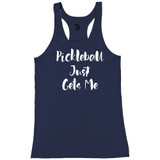 Women's Pickleball Just Gets Me Core Performance Racerback Tank in Navy