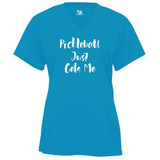 Women's Pickleball Just Gets Me Core Performance T-Shirt in Electric Blue