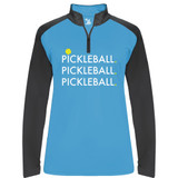 Women's Triple Pickleball UV 1/4 Zip - Women's in Columbia Blue