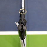 Detail view of the tension adjustment cord for the SwiftNet 2.1 by Pickle-ball Inc