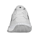 Men's K-Swiss Pickleball Supreme Shoe in White/High-Rise/Black, close up front toe view