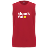 Men's Thankful Core Performance Sleeveless Shirt in Red