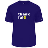Men's Thankful Core Performance T-Shirt in Purple