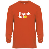 Men's Thankful Core Performance Long-Sleeve Shirt in Burnt Orange