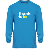 Men's Thankful Core Performance Long-Sleeve Shirt in Electric Blue