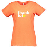 Women's Thankful Cotton T-Shirt in Vintage Orange