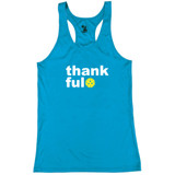 Women's Thankful Core Performance Racerback Tank in Electric Blue