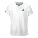 JOOLA Men's Ben Johns Propel Short Sleeve Henley Pickleball Shirt - White