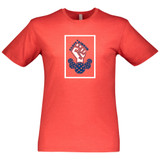 Carpe Dinkem 2.0 Men's Cotton T-Shirt available in sizes S-3XL. Shown in color Vintage Red