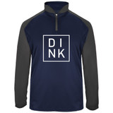 DINK UV 1/4 Zip shown in color Navy. Available in men's sizes S-3XL
