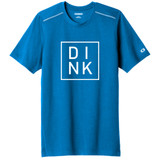 DINK Men's Ogio Performance Shirt shown in color Bolt Blue. Available in sizes S-2XL