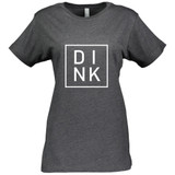 DINK Women's Short Sleeve Cotton T-Shirt shown in color Vintage Smoke. Available in sizes S-2XL