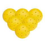 Six CORE IMPACT Pickleballs in color Yellow