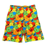 Front view of Men's Motley Pickleball Shorts, with colorful pickleball print.