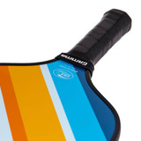 Close up view of the five inch long small grip of the Quantum Series Micron 5.0 Paddle by Gamma Pickleball