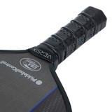 Alternate view of the VERSIX Pro 6C Carbon Control Pickleball Paddle throat and handle.