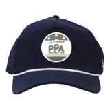 PPA d.hudson Rope Hat shown in Navy. Featuring a 2.5 inch diameter PPA patch logo.