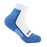 Side view of the Royal Blue Pickleball Light Cushion Ankle Sock by Thorlo