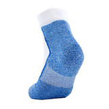 Back view of the Thorlo Pickleball Light Cushion Ankle Sock in Royal Blue