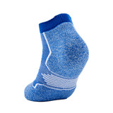 Back view of the Thorlo Royal Blue Pickleball Light Cushion Low Cut Sock.