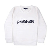 Front view of the Pickleball Stitched Crew neck women's Sweatshirt