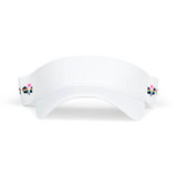 Ame & LuLu Visor with Rainbow Pickleball Paddles front view