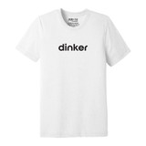 White short sleeve Dinker Crew Unisex Tee by jojo + lo Pickleball. Sizes XS-2XL.