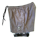 Side View of the Flow Society Men's Eagle Camo Compression Shorts shown in the Charcoal color option.