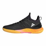 adidas adizero Ubersonic 4.1 Pickleball Court shoes for Men - Aurora Black/Zero/Spark - Side View