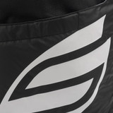 Close up view of Selkirk PRO Performance Team Pickleball Backpack logo in the color black.