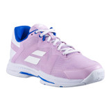 Babolat SFX 3 Women's Court Shoe in Pink Lady side view