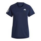 Front view of the Women's adidas Club Tee in the color Collegiate Navy..
