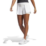 Front Lifestyle view of the Women's adidas Match Shorts in the color White.