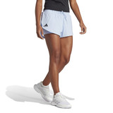 Front Lifestyle view of Women's adidas Club shorts in the color Blue Dawn.