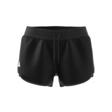 Front view of Women's adidas Club shorts in the color black.