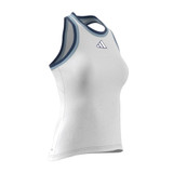 Angled view of the Women's adidas Clubhouse Tank Top white