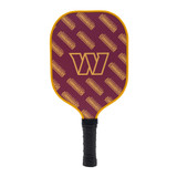 View of the Washington Commanders pickleball paddle by Parrot Paddles