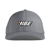 Front view of VIBE Pickleball Curved Performance Hat in the color Grey.