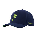 Side view of the Navy d.hudson Swirlin' P Hat.