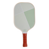 Front view of Heritage Pickle-ball 'Lines' retro fiberglass pickleball paddle shown in the Green colorway.