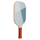 Side view of the Heritage Pickle-ball 'Lines' retro fiberglass pickleball paddle.